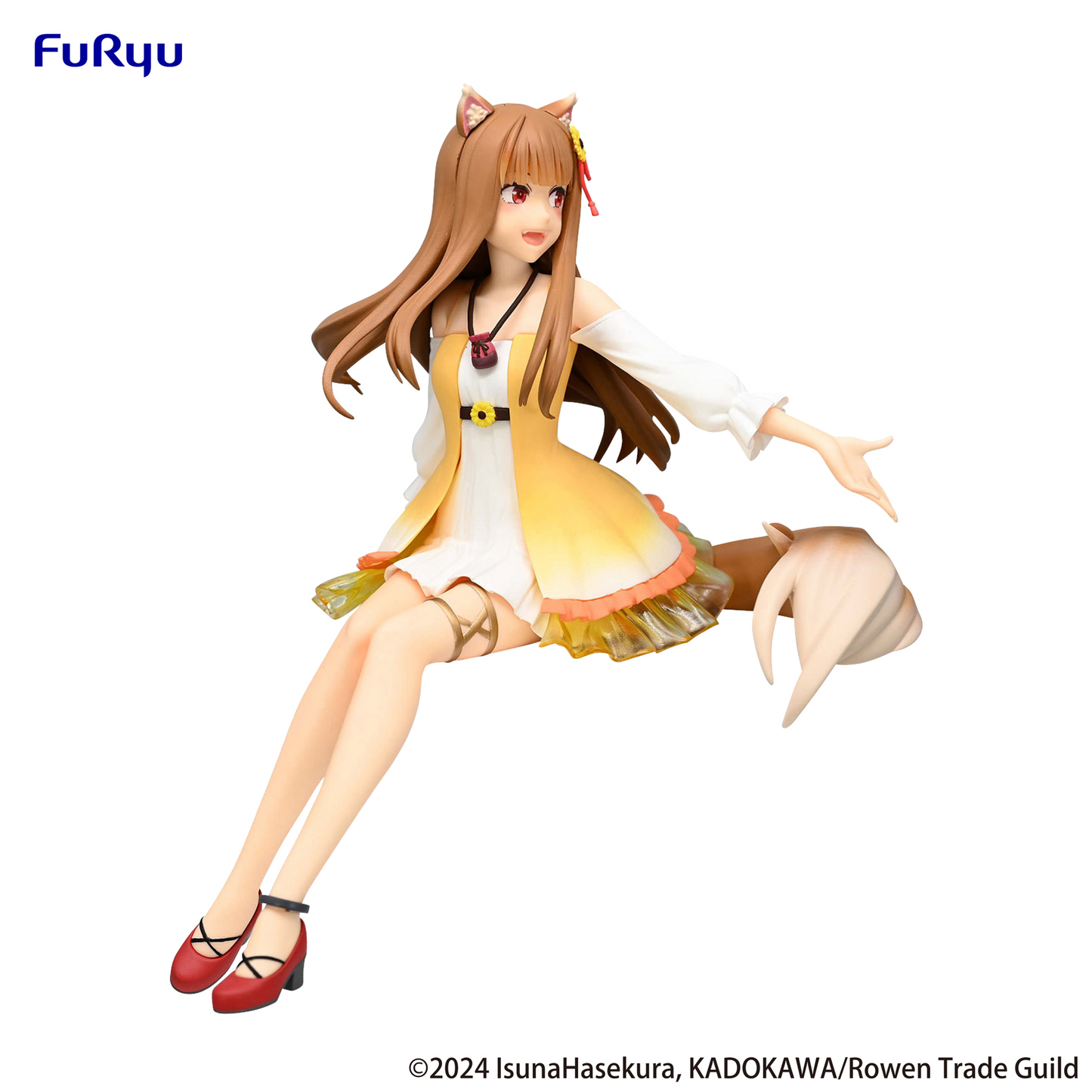 Spice and Wolf: Holo Sunflower Dress Noodle Stopper Prize Figure