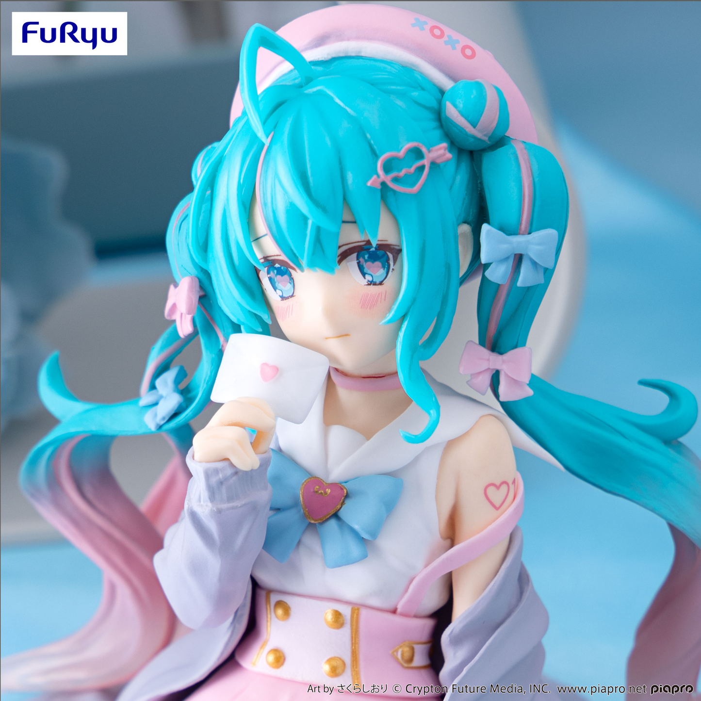 Vocaloid: Miku Love Sailor Grey Ver. Noodle Stopper Prize Figure