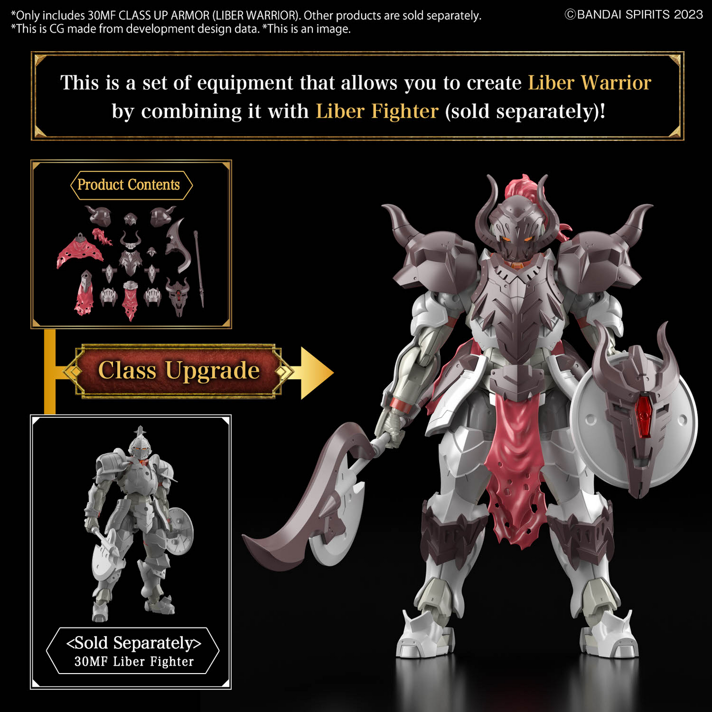 30 Minutes Fantasy: Class Up Liber Warrior Model Option Pack