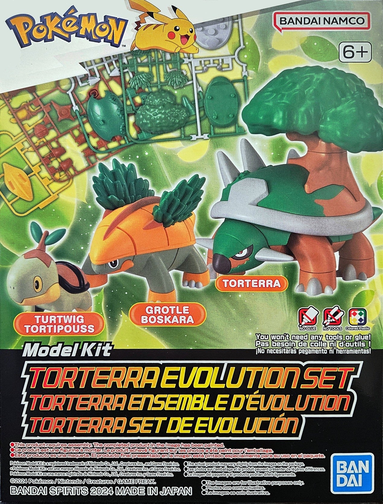 Pokemon: Torterra Evolution Set PokePla Model