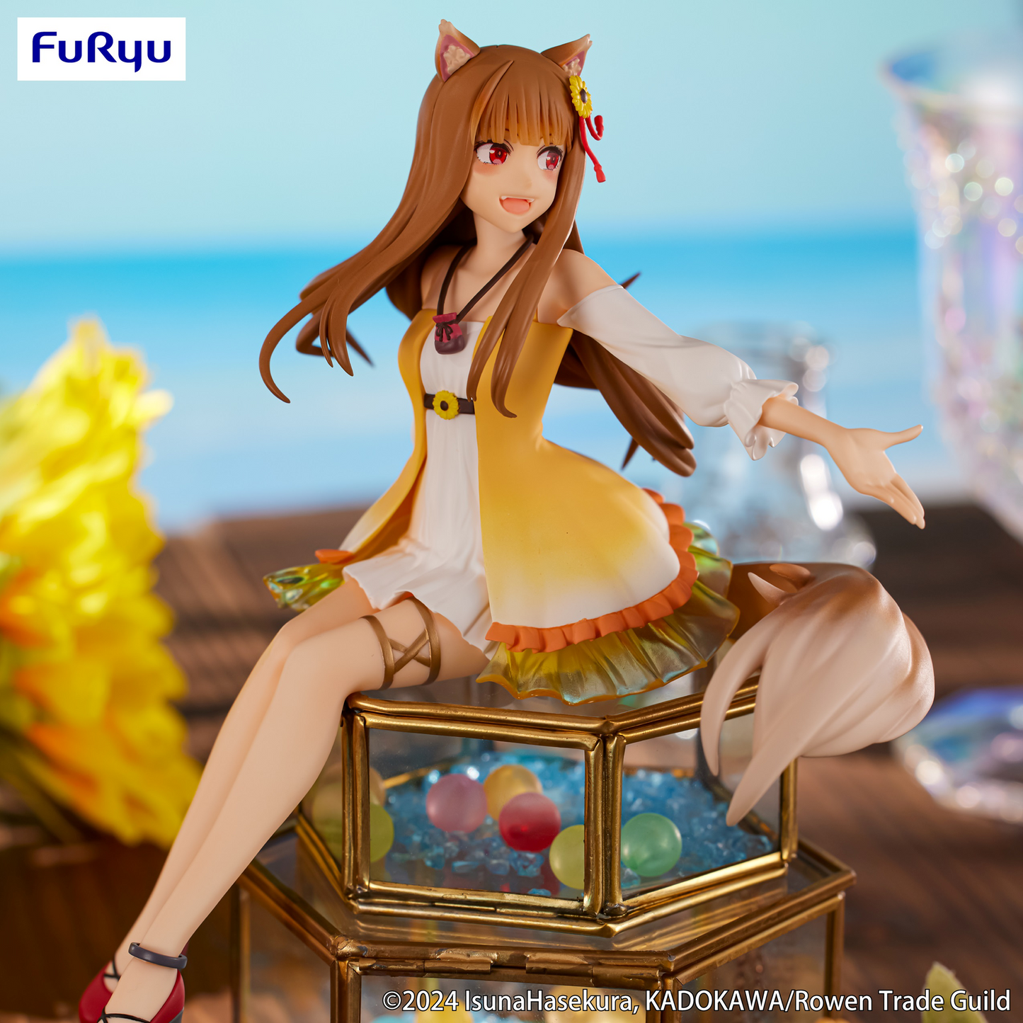 Spice and Wolf: Holo Sunflower Dress Noodle Stopper Prize Figure