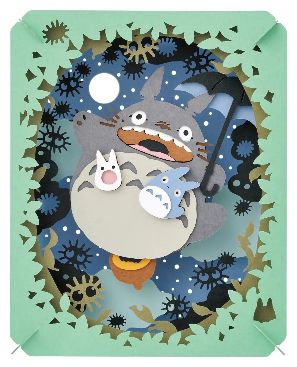 My Neighbour Totoro: PT-048 Totoro Illuminated by the Moon Paper Theatre