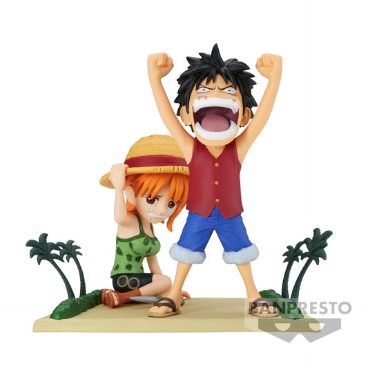 One Piece: Luffy & Nami WCF Log Stories Prize Figure