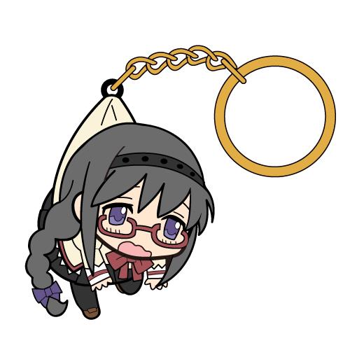 Madoka Magica: Homura Glasses Tsumamare PVC Key Chain